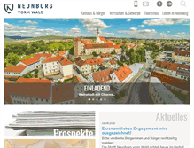 Tablet Screenshot of neunburgvormwald.de